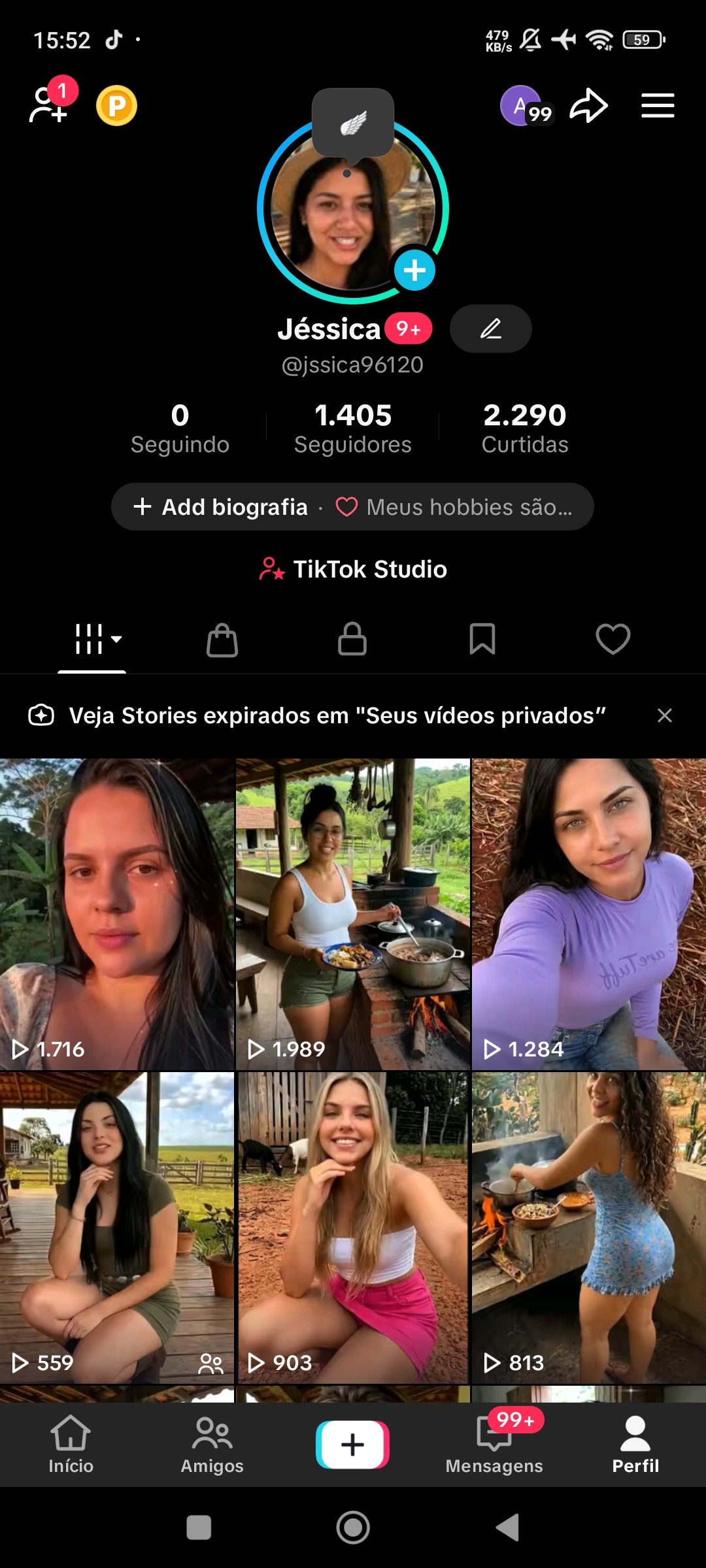 Screenshot_2026-08-17-15-52-07-988_com.zhiliaoapp.musically ✅CONTA TIKTOKSHOP ATIVO 🛒 | 1.4 K SEGUIDORES | 2.2 K CURT❤️ | NICHO BELEZA | SEM DOCUMENTOS | 💰 ENGAJAMENTO 22K (28D) - Imagem 1