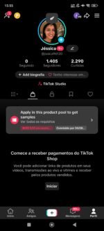 ✅CONTA TIKTOKSHOP ATIVO 🛒 | 1.4 K SEGUIDORES | 2.2 K CURT❤️ | NICHO BELEZA | SEM DOCUMENTOS | 💰 ENGAJAMENTO 22K (28D) - Imagem 2