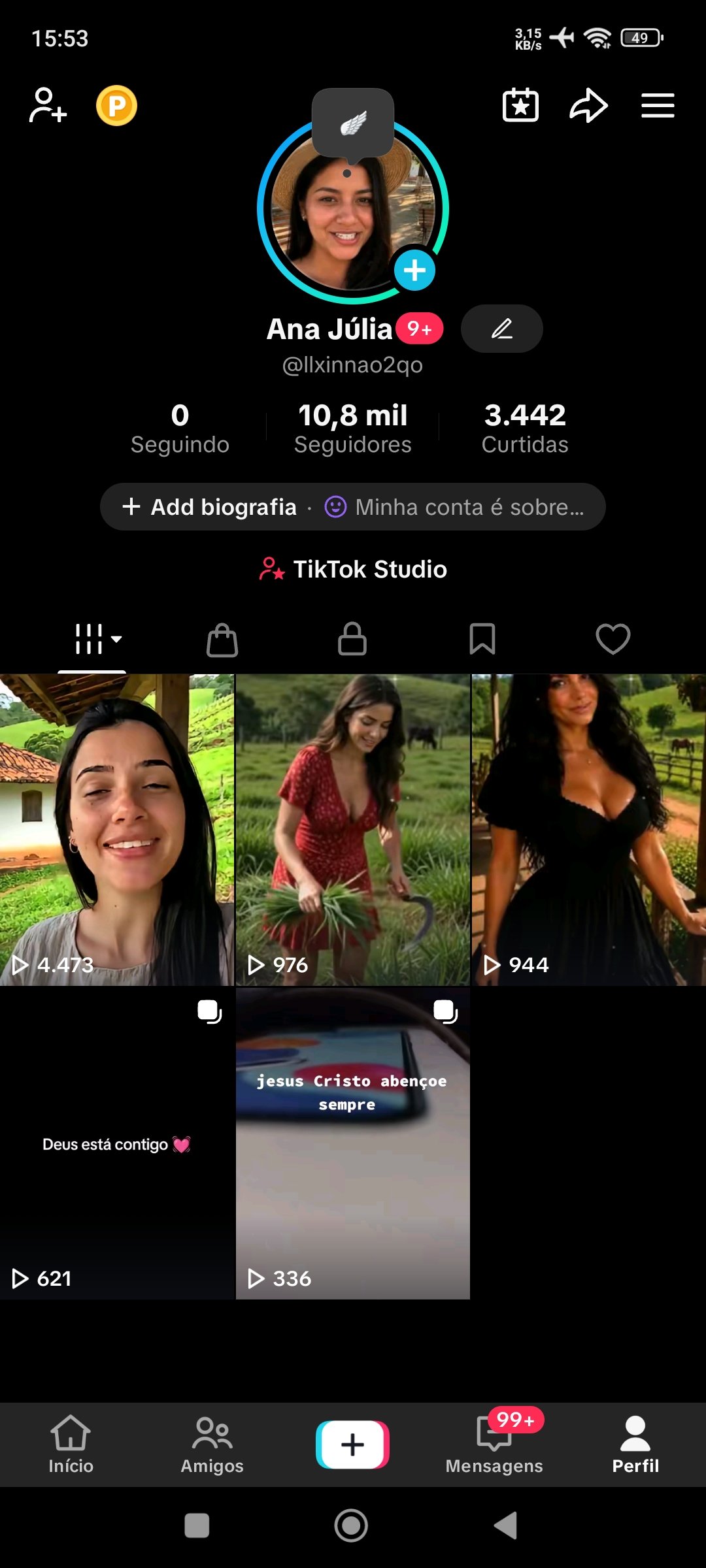 Screenshot_2026-08-21-15-53-58-044_com.zhiliaoapp.musically ✅CONTA TIKTOKSHOP ATIVO 🛒 | 10 K SEGUIDORES | 3,4 K CURT❤️ | NICHO BELEZA | SEM DOCUMENTOS | 💰 ENGAJAMENTO 13K (28D) - Imagem 1