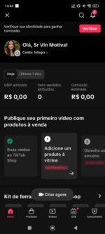 ✅CONTA TIKTOKSHOP ATIVO 🛒 | 1.0 K SEGUIDORES | 2.2 K CURT❤️ | NICHO BELEZA | SEM DOCUMENTOS | 💰 ENGAJAMENTO 13 K (28D) - Imagem 3