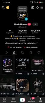 Conta TIKTOK Dark 22 Mil Seguidores