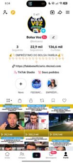 🔥 CONTA TIKTOK BOLSA FAMÍLIA | 22,2 MIL SEGUIDORES