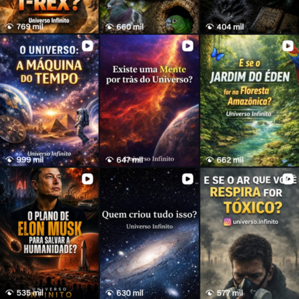 Universo infinito , 144mil seguidores , todos verdadeiros e ativos