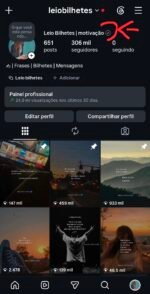 Instagram impecável 306k totalmente orgânicos engajados crescendo muito