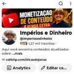Canal YouTube dicas de Monetizaçao com 1200 Inscritos