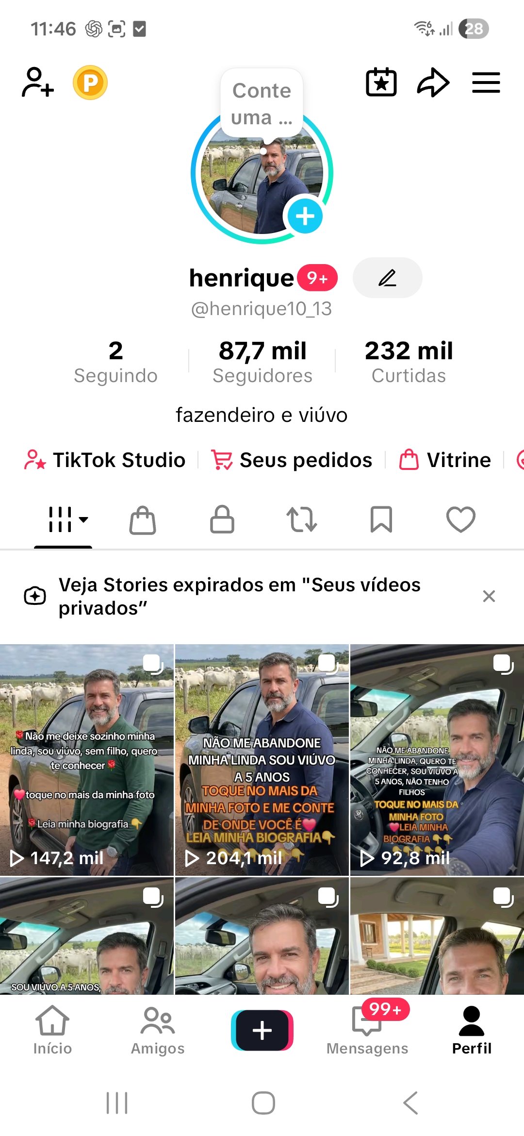 Screenshot_20260811_114612_TikTok 🚀 Conta TikTok 87K + Shop Ativado + Monetizada | Pronta para Faturar - Imagem 1