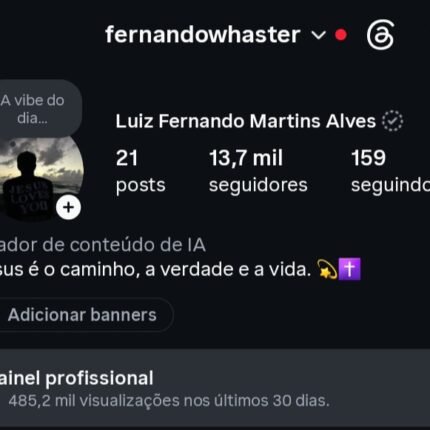 Instagram 13,7K Seguidores Reais