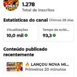 Canal YouTube relacionado a investimento