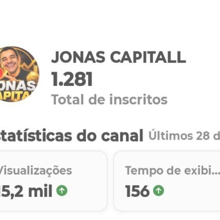 Canal do YouTube relacionado a monetizacao e investimento