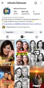 🔴 INSTAGRAM 48.4K | Mundo Dos Famosos | 💥 ALTO ENGAJAMENTO!!!