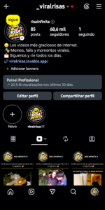 CONTA DE INSTAGRAM VIRAL 68K+ @ViralRisas | Memes em Espanhol | Alto Engajamento | - Imagem 2