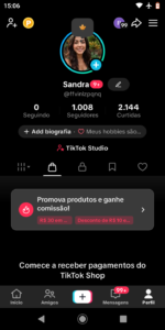 ✅CONTA TIKTOKSHOP ATIVO 🛒 | 1.080 K SEGUIDORES | 2.1 K CURT❤️ | NICHO BELEZA | SEM DOCUMENTOS | 💰 ENGAJAMENTO 17K (28D) - Imagem 2