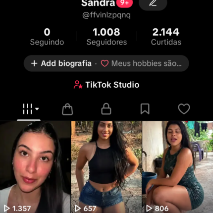 ✅CONTA TIKTOKSHOP ATIVO 🛒 | 1.080 K SEGUIDORES | 2.1 K CURT❤️ | NICHO BELEZA | SEM DOCUMENTOS | 💰 ENGAJAMENTO 17K (28D)