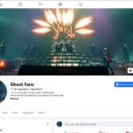Página do Facebook 7.700 seguidores – Nicho: Banda Ghost (Fã-Clube)