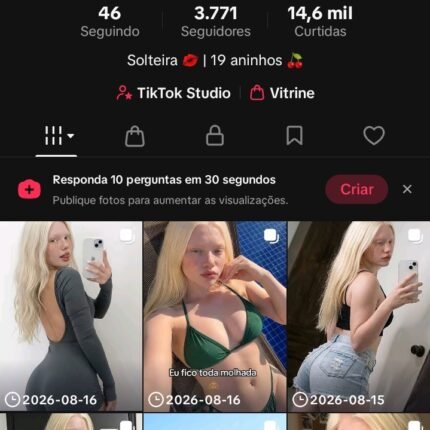 CONTA TIKTOK +3.700k DE SEGUIDORES MUITO ENGAJADA E VIRALIZADA(TIKTOK SHOP ATIVO SEM DOC) VENDER LOGO | ÓTIMA OPORTUNIDADE