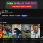 Canal YouTube Sou Natx — 10,6 mil inscritos