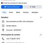 Página Facebook com 201k seguidores