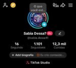 Conta TikTok 1.100+ seguidores | TikTok Shop Ativo