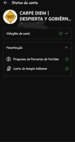 Canal (espanhol-mexicano) sem strike, sem contestação, sem advertência nenhuma ele está flopado porém monetizado. - Imagem 2