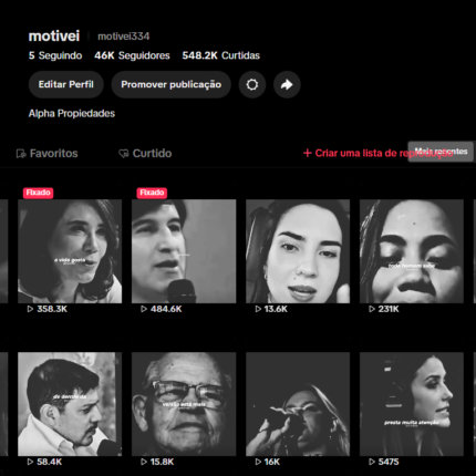 CONTA TIKTOK | 46K SEG 👥 | 548.2K CURTIDAS ❤️ | NICHO MOTIVACIONAL ✅ | PERFIL PREMIUM 🚀