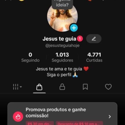 Perfil com SHOP ATIVO! Conteúdo viral e bastante engajado. Sem documentos, nome e usuário alteráveis.