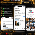 VENDA DE CONTA DO YOUTUBE 36.044 inscritos + TIKTOK 2.285 inscritos – CANAL VENCENDO BATALHAS