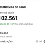 CANAL COM MAIS DE 100K DE INSCRITOS