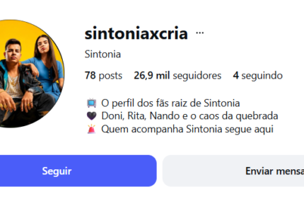 Instagram com mais de 26 mil seguidores