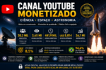 Canal YouTube Monetizado | Ciência e Espaço | 30K Inscritos