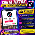 Estou vendendo uma conta do TikTok com 2.611 seguidores e com o TikTok Shop ativo.
