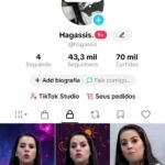 Conta TikTok com 43k de seguidores + monetização e shop para criador ativada