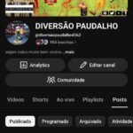Canal Youtube 954 inscritos voltado a gameplay de freefire.
