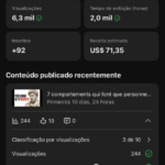 Canal monetizado francês alto rpm