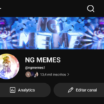 Canal YouTube 13.300 inscritos, sem restrições