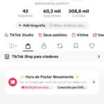 Página do tiktok 60k