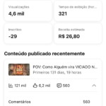 CANAL VIRAL POV CRIADO RECENTE E JÁ GEROU 2 MIL REAIS!