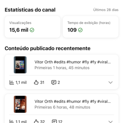 Canal Verificado com mais de 270K de inscritos ano de 2018 Sem Strike totalmente Limpo e engajado