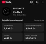 👉Canal de 59.8k de Inscritos MONETIZADO🚀 Nicho futebol validado