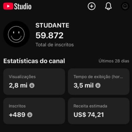 👉Canal de 59.8k de Inscritos MONETIZADO🚀 Nicho futebol validado