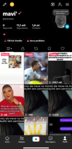 Conta tiktok com 11k de seguidores