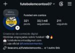Página de Futebol com +93 Mil Seguidores (Instagram, TikTok, Facebook e YouTube)