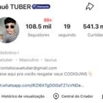 KWAI 108k seguidores , bem engajada e monetizada!!