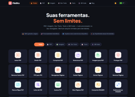 Site de Ferramentas completo, vai com Domínio, potencial de crescimento e mais de 15 idiomas