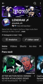 Canal YouTube LENDRAK