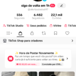 Conta monetizada com o tik Tok shop