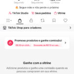Conta monetizada com o tik Tok shop