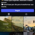Página do instagram