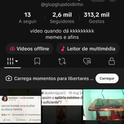 Conta TikTok 2500 Seguidores TIKTOK Shop Ativo ✅️