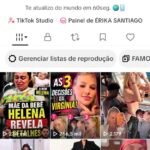 Conta do tiktok com 320 mil seguidores