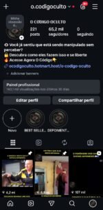 CONTA INSTAGRAM O.CODIGOCULTO CONSPIRAÇÃO